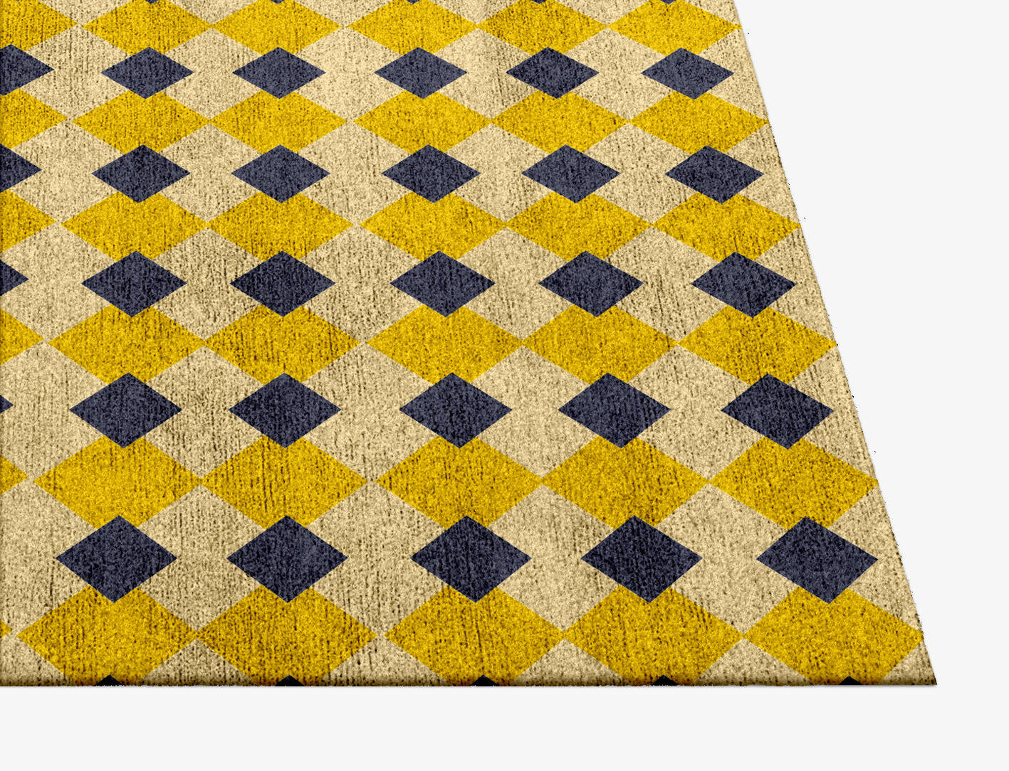 Tinsel Geometric Square Hand Knotted Bamboo Silk Custom Rug by Rug Artisan
