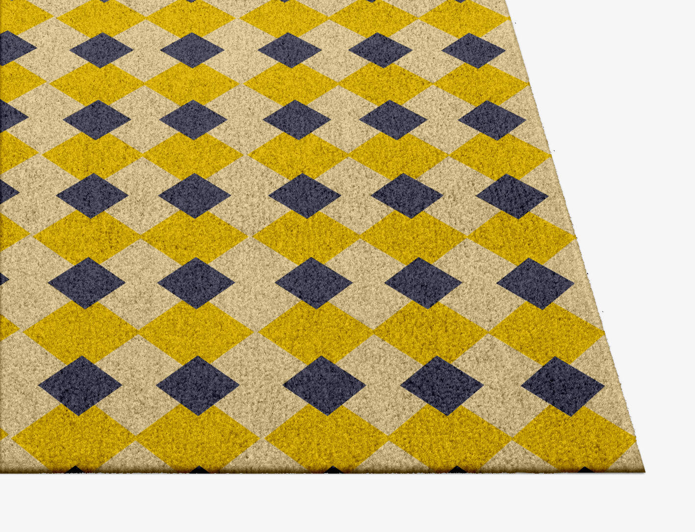 Tinsel Geometric Square Hand Knotted Tibetan Wool Custom Rug by Rug Artisan