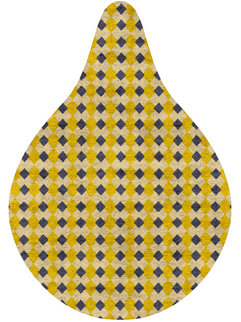 Tinsel Geometric Drop Hand Tufted Bamboo Silk Custom Rug by Rug Artisan