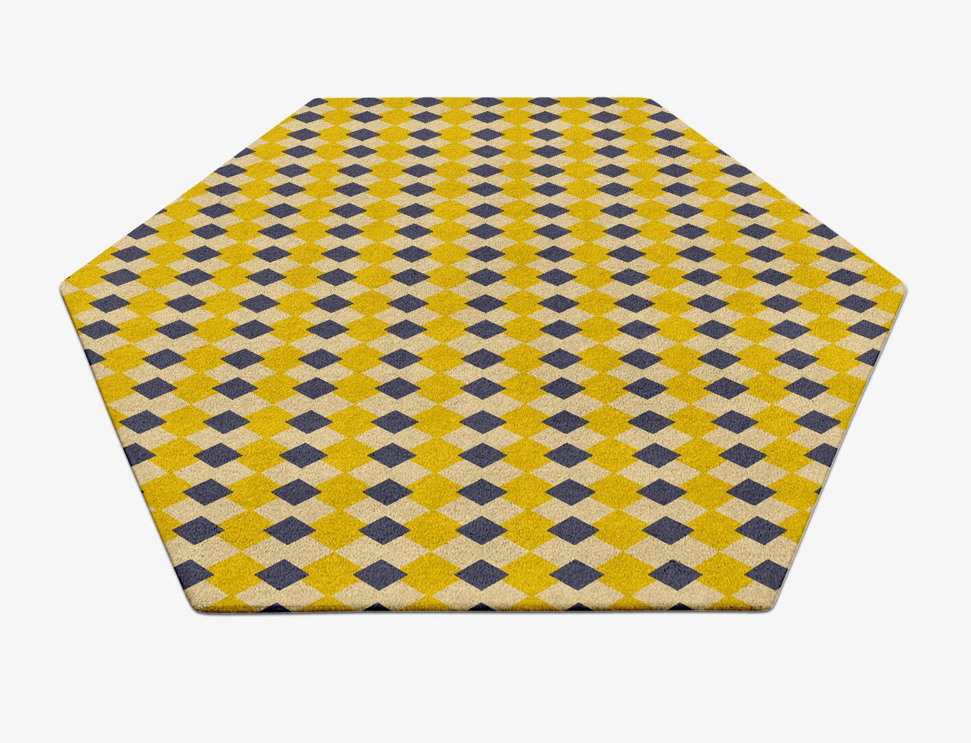 Tinsel Geometric Hexagon Hand Tufted Pure Wool Custom Rug by Rug Artisan