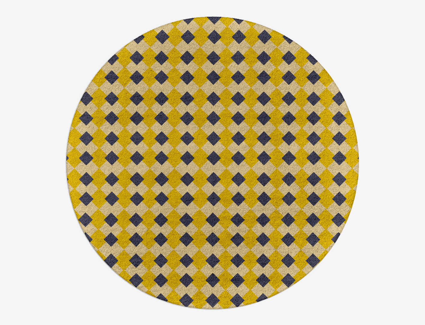 Tinsel Geometric Round Hand Tufted Pure Wool Custom Rug by Rug Artisan