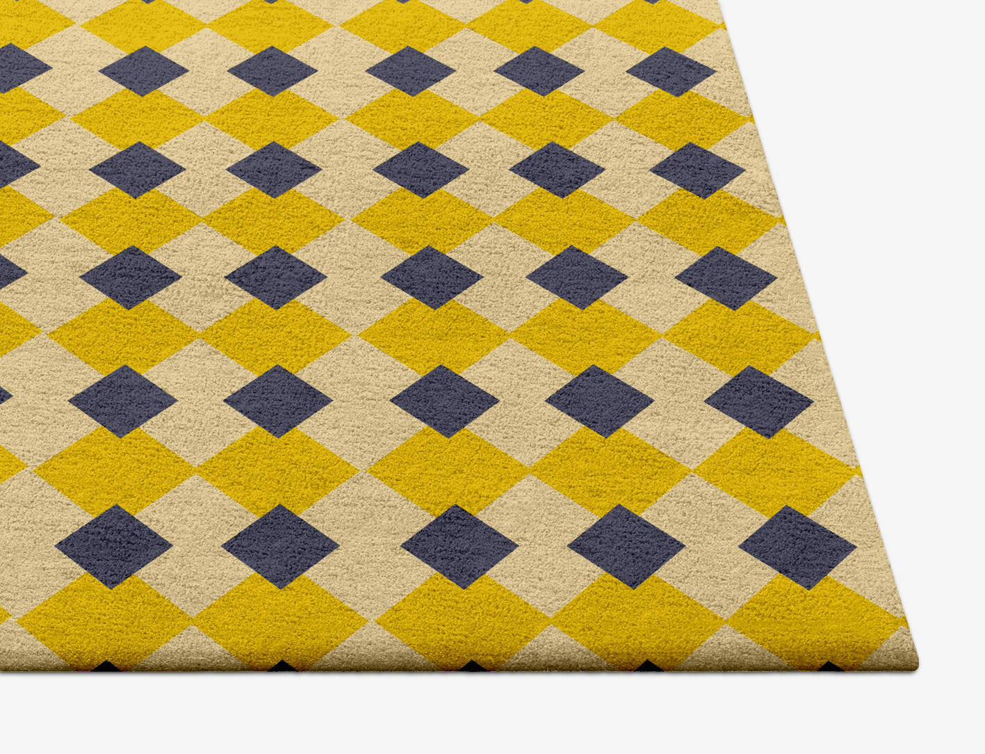 Tinsel Geometric Square Hand Tufted Pure Wool Custom Rug by Rug Artisan