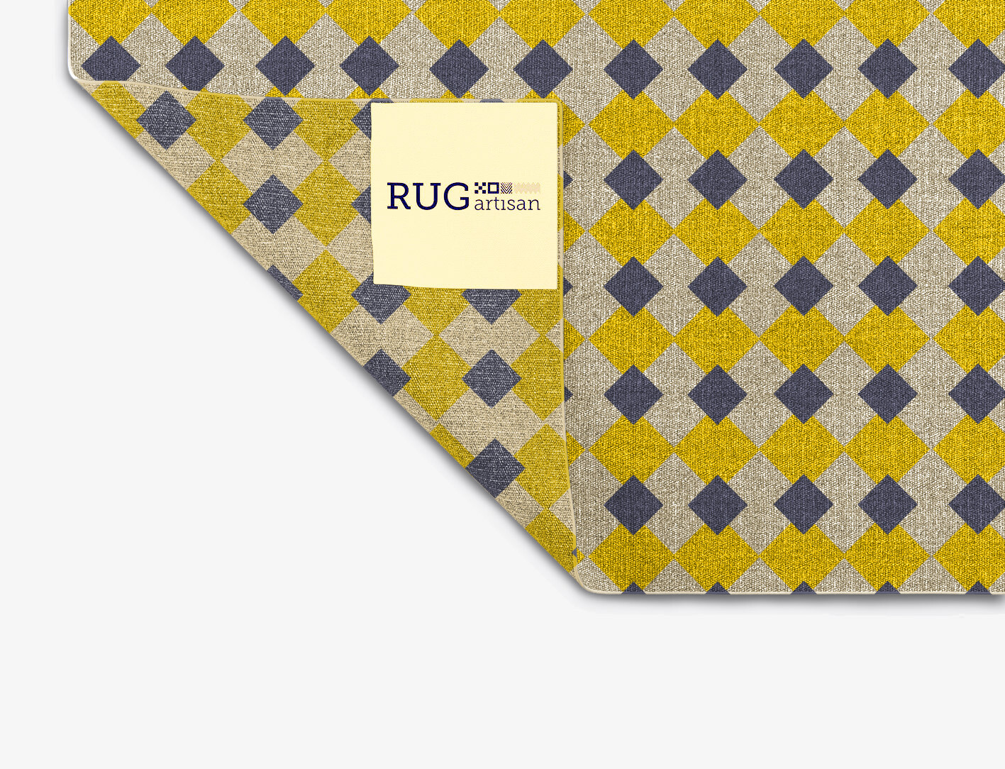 Tinsel Geometric Rectangle Outdoor Recycled Yarn Custom Rug by Rug Artisan