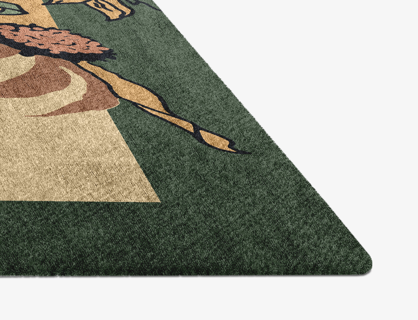 Tithonia Field of Flowers Diamond Hand Knotted Bamboo Silk Custom Rug by Rug Artisan