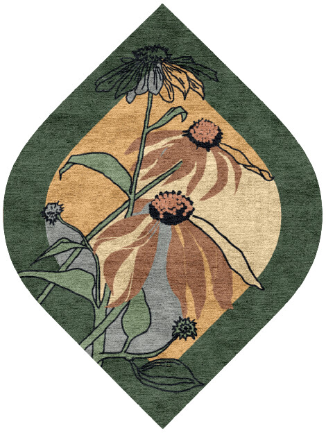 Tithonia Ogee Hand Knotted Bamboo Silk custom handmade rug