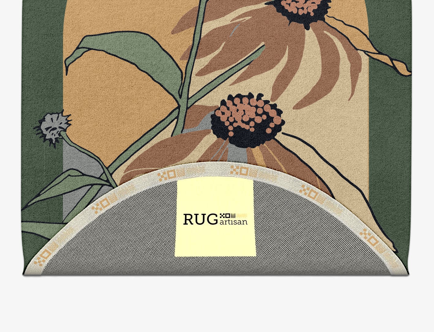 Tithonia Field of Flowers Capsule Hand Tufted Pure Wool Custom Rug by Rug Artisan