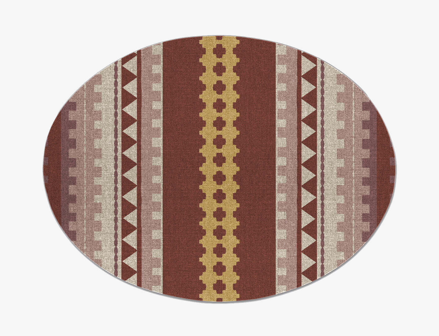 Topos Flatweaves Oval Flatweave New Zealand Wool Custom Rug by Rug Artisan