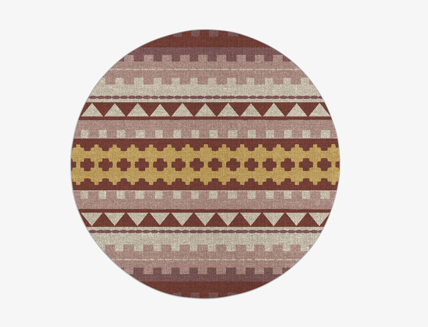 Topos Flatweaves Round Flatweave New Zealand Wool Custom Rug by Rug Artisan