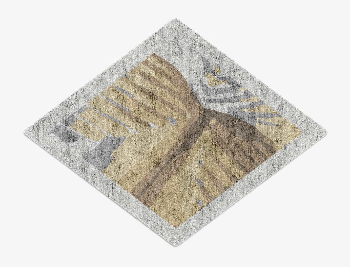 Tori Origami Diamond Hand Knotted Bamboo Silk Custom Rug by Rug Artisan