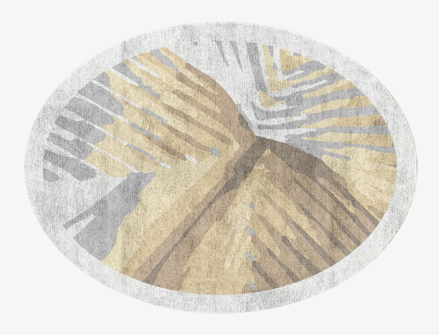 Tori Origami Oval Hand Knotted Bamboo Silk Custom Rug by Rug Artisan
