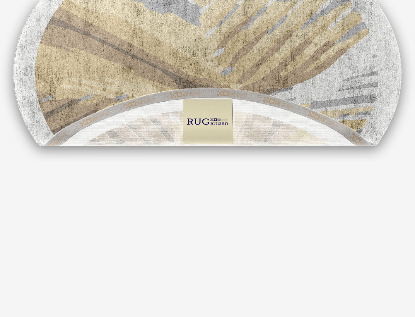 Tori Origami Oval Hand Knotted Bamboo Silk Custom Rug by Rug Artisan