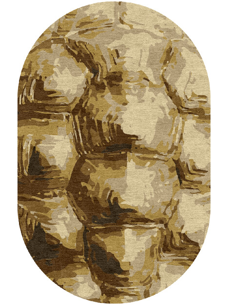 Tortoise Shell Animal Prints Capsule Hand Knotted Tibetan Wool Custom Rug by Rug Artisan
