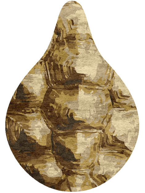 Tortoise Shell Animal Prints Drop Hand Knotted Bamboo Silk Custom Rug by Rug Artisan