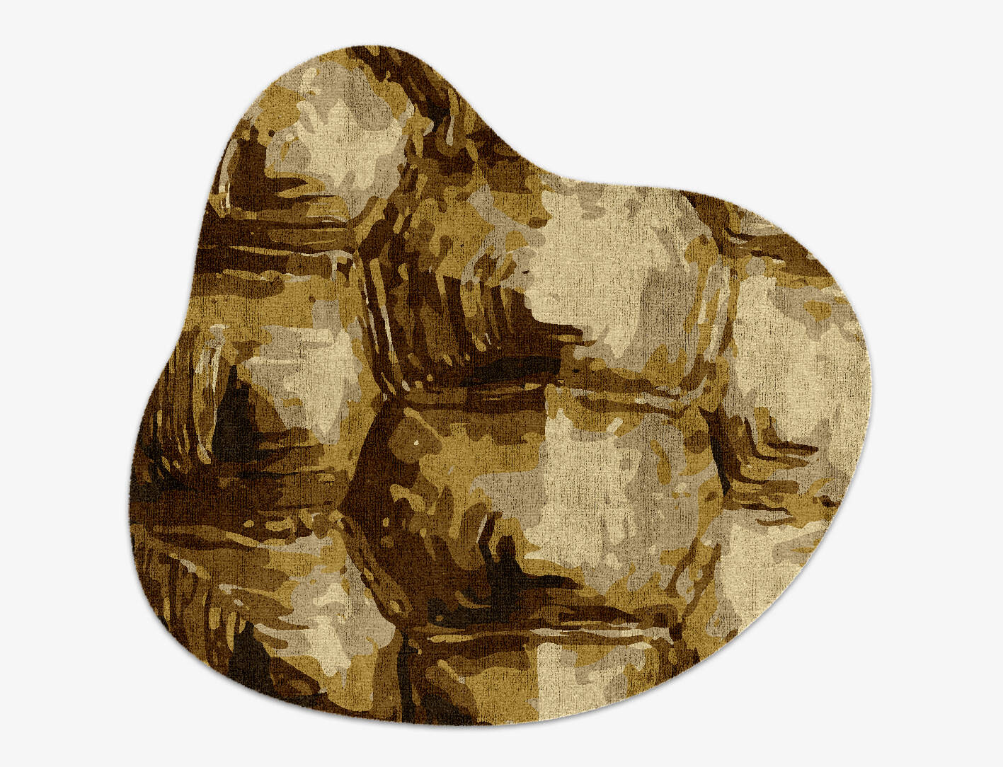 Tortoise Shell Animal Prints Splash Hand Knotted Bamboo Silk Custom Rug by Rug Artisan