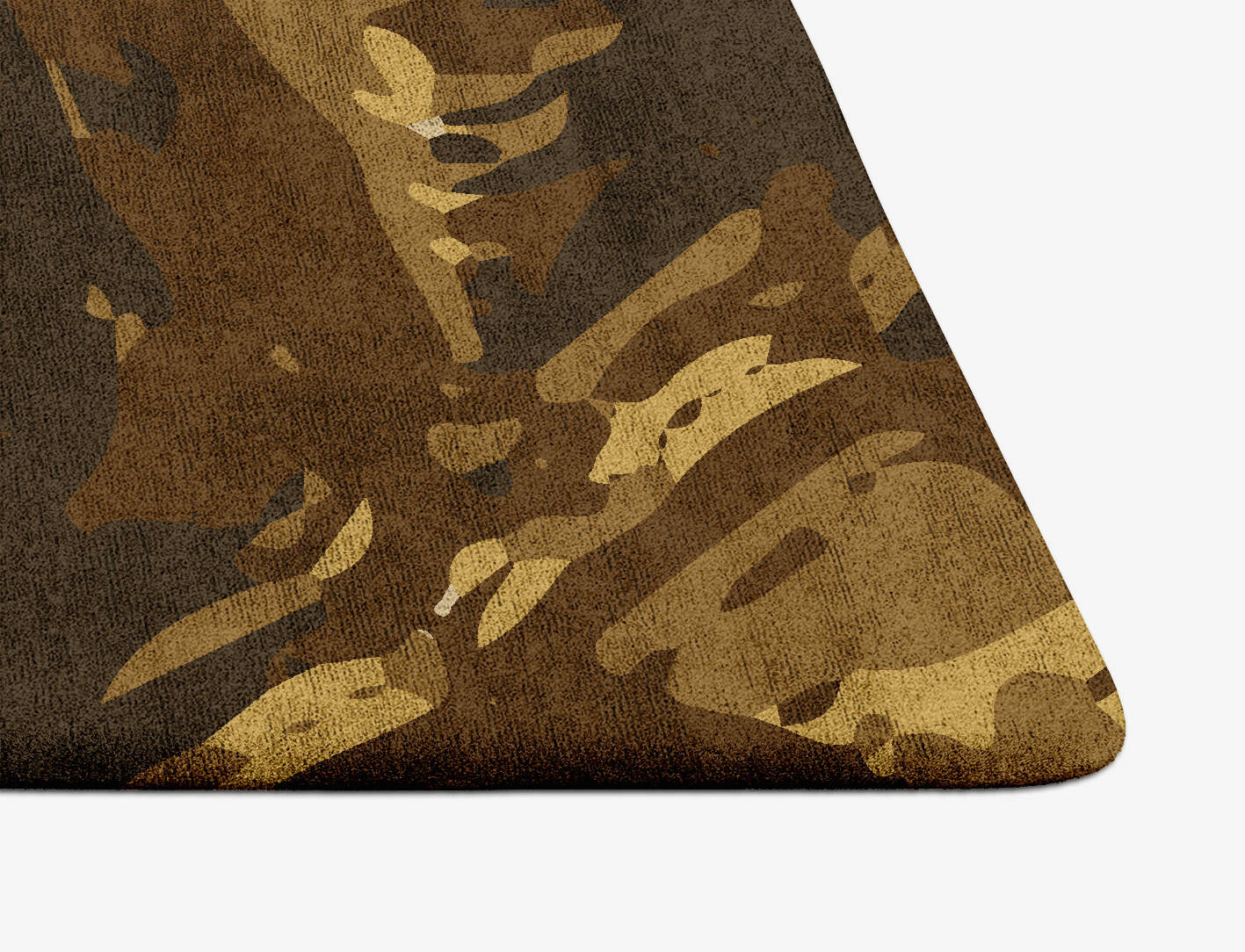 Tortoise Shell Animal Prints Arch Hand Tufted Bamboo Silk Custom Rug by Rug Artisan