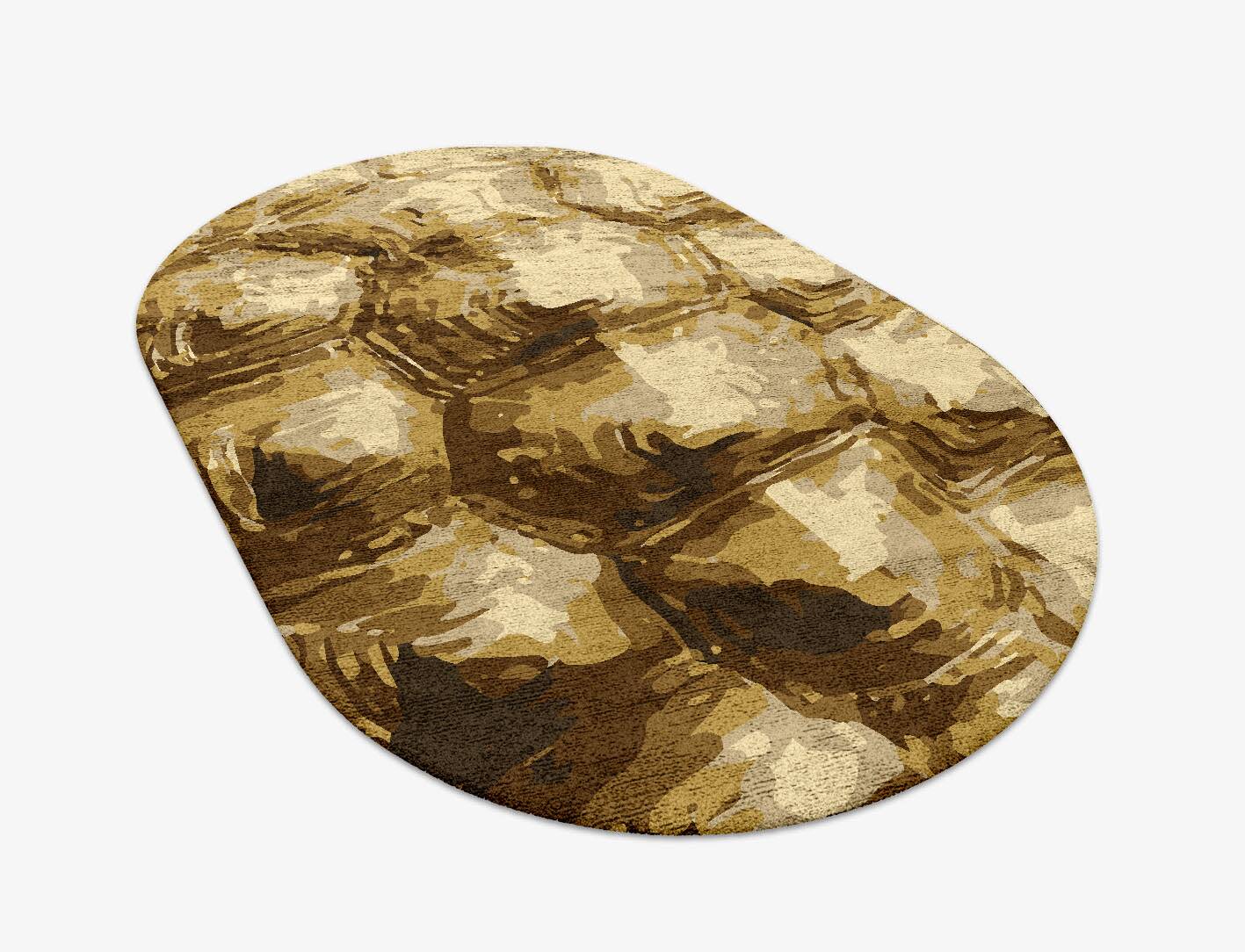 Tortoise Shell Animal Prints Capsule Hand Tufted Bamboo Silk Custom Rug by Rug Artisan