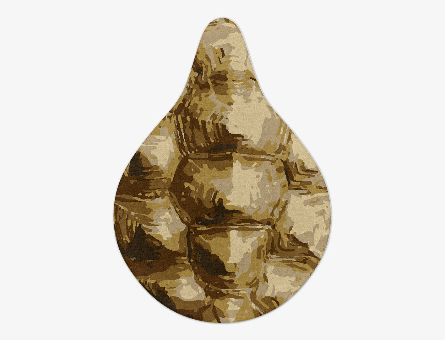 Tortoise Shell Animal Prints Drop Hand Tufted Pure Wool Custom Rug by Rug Artisan