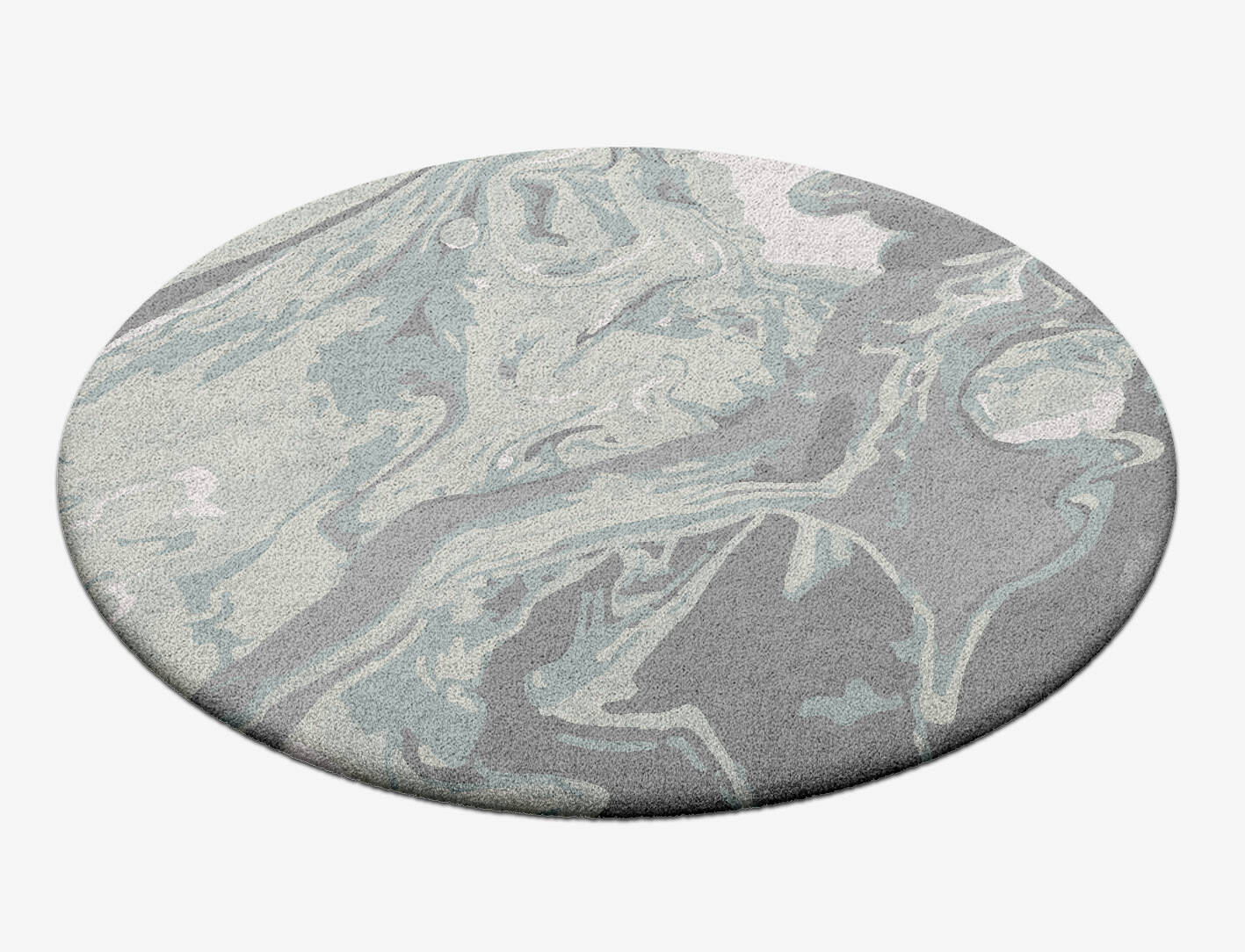 Toxic Surface Art Round Hand Tufted Pure Wool Custom Rug by Rug Artisan