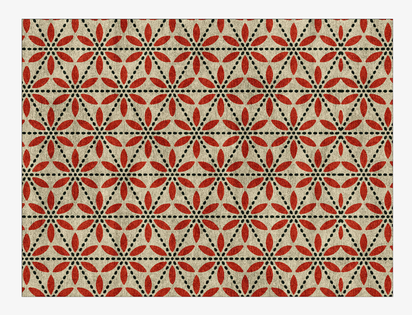 Trace Modern Geometrics Rectangle Hand Knotted Bamboo Silk Custom Rug by Rug Artisan