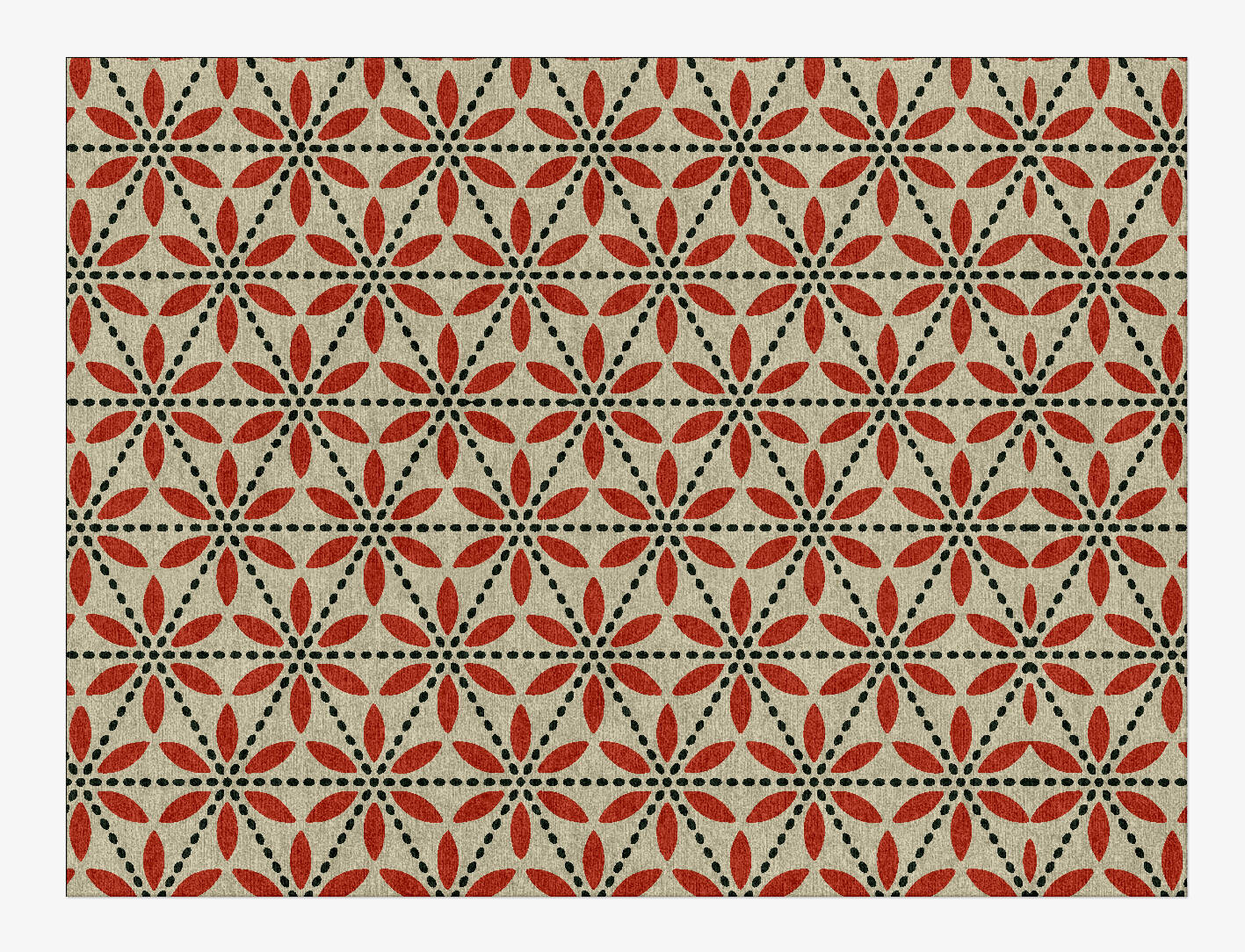 Trace Modern Geometrics Rectangle Hand Knotted Tibetan Wool Custom Rug by Rug Artisan