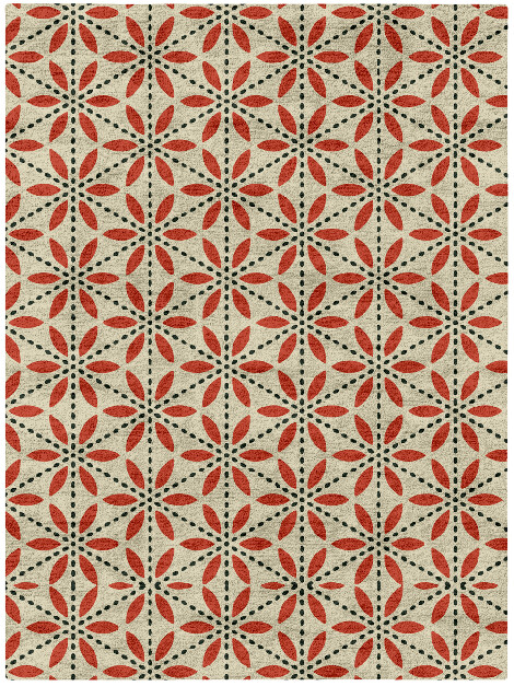 Trace Modern Geometrics Rectangle Hand Tufted Bamboo Silk Custom Rug by Rug Artisan