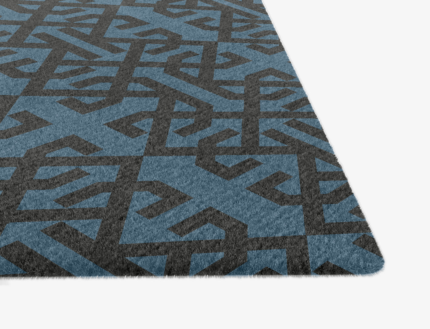 Trachea Geometric Ogee Hand Knotted Tibetan Wool Custom Rug by Rug Artisan