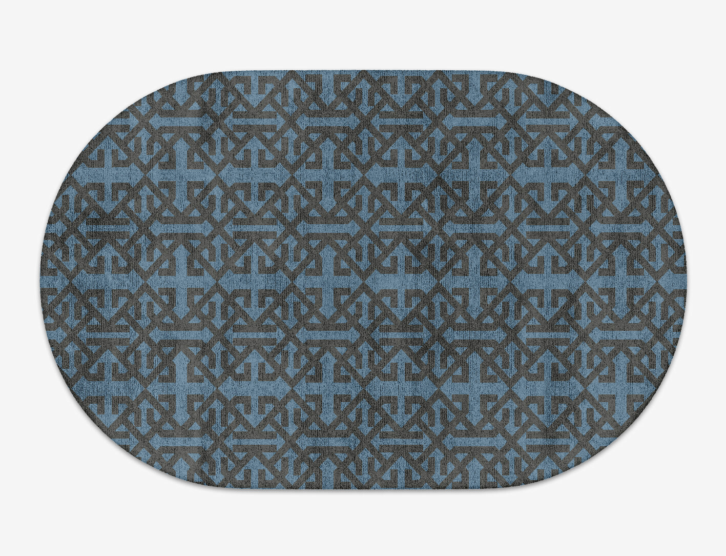 Trachea Geometric Capsule Hand Tufted Bamboo Silk Custom Rug by Rug Artisan
