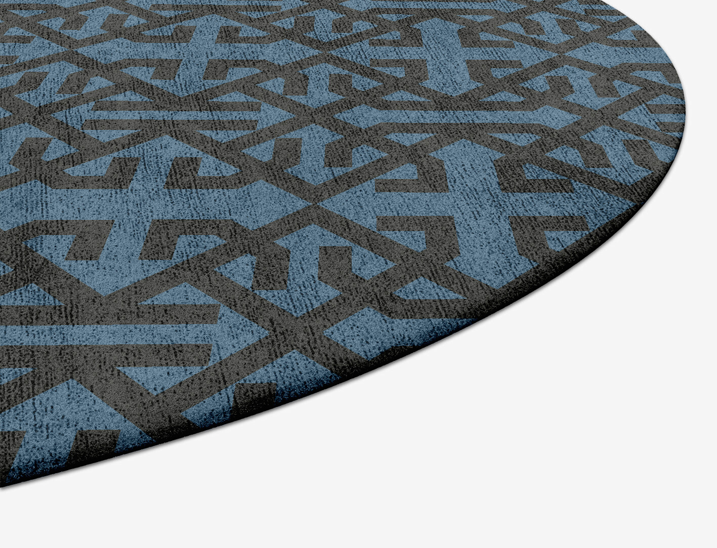 Trachea Geometric Capsule Hand Tufted Bamboo Silk Custom Rug by Rug Artisan