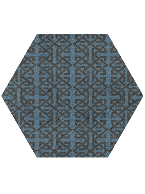 Trachea Geometric Hexagon Hand Tufted Pure Wool Custom Rug by Rug Artisan