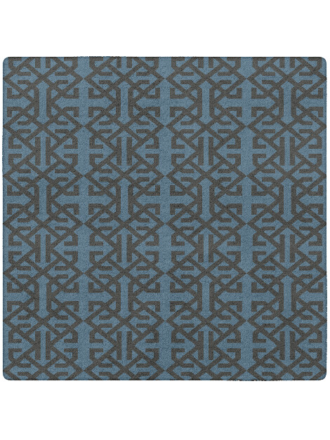 Trachea Geometric Square Hand Tufted Pure Wool Custom Rug by Rug Artisan