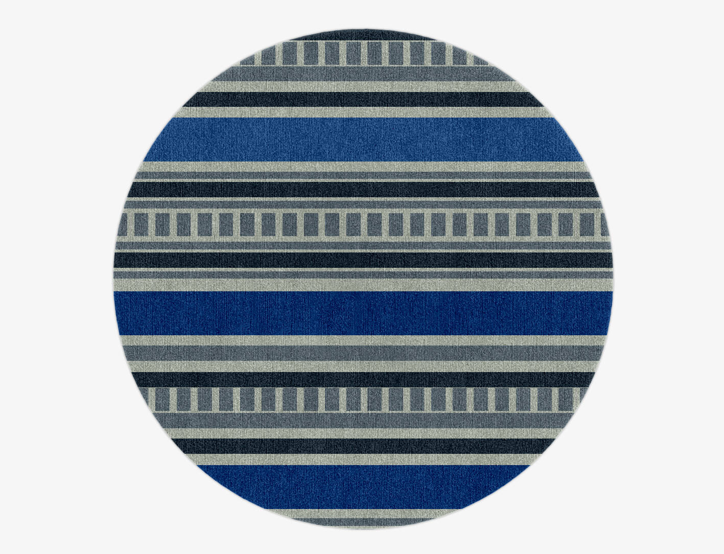 Tracks Kids Round Hand Knotted Tibetan Wool Custom Rug by Rug Artisan