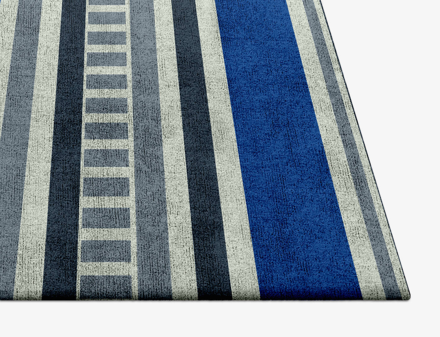 Tracks Kids Square Hand Tufted Bamboo Silk Custom Rug by Rug Artisan