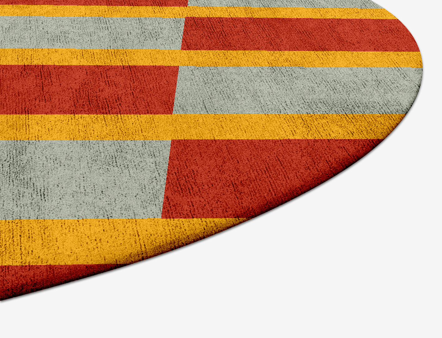 Tramlines Geometric Capsule Hand Tufted Bamboo Silk Custom Rug by Rug Artisan