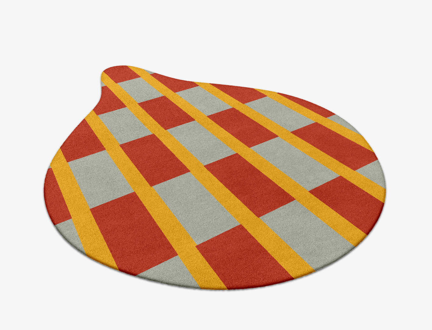 Tramlines Geometric Drop Hand Tufted Pure Wool Custom Rug by Rug Artisan