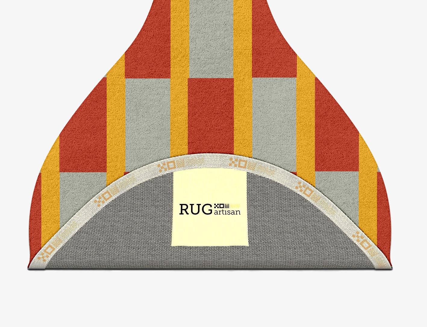Tramlines Geometric Drop Hand Tufted Pure Wool Custom Rug by Rug Artisan
