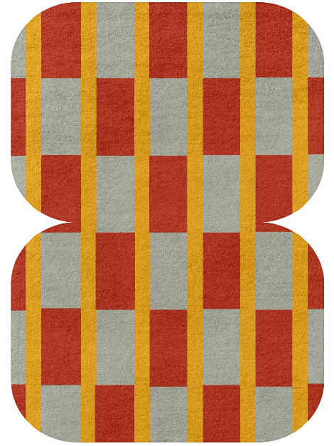 Tramlines Geometric Eight Hand Tufted Pure Wool Custom Rug by Rug Artisan
