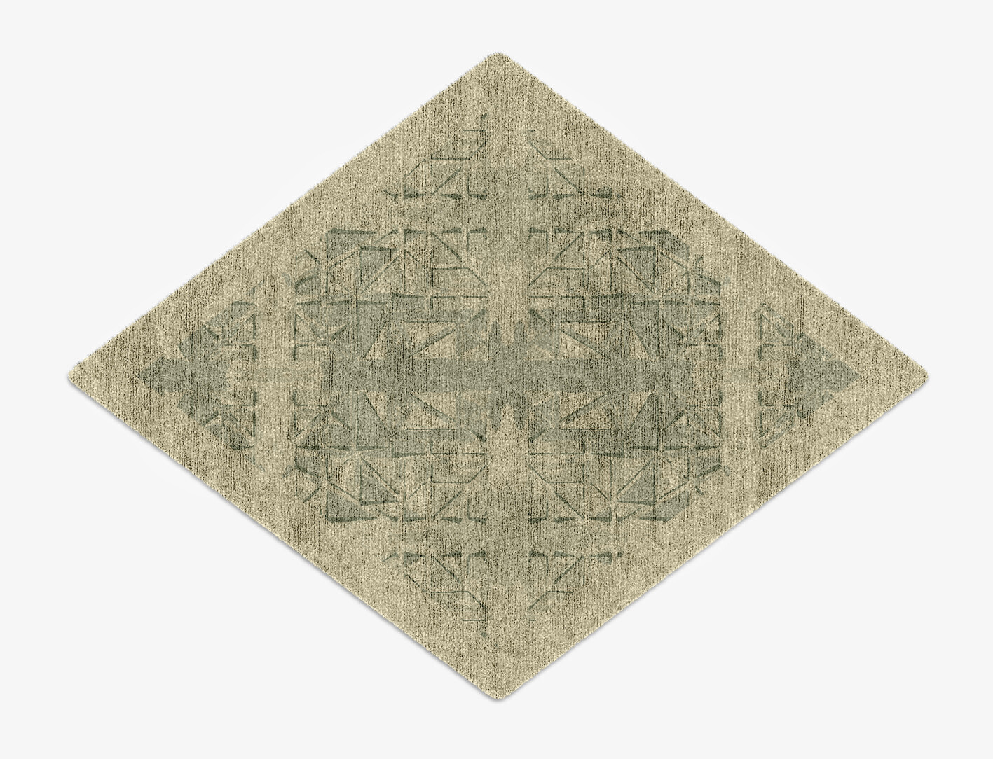 Treemaker Origami Diamond Hand Knotted Bamboo Silk Custom Rug by Rug Artisan