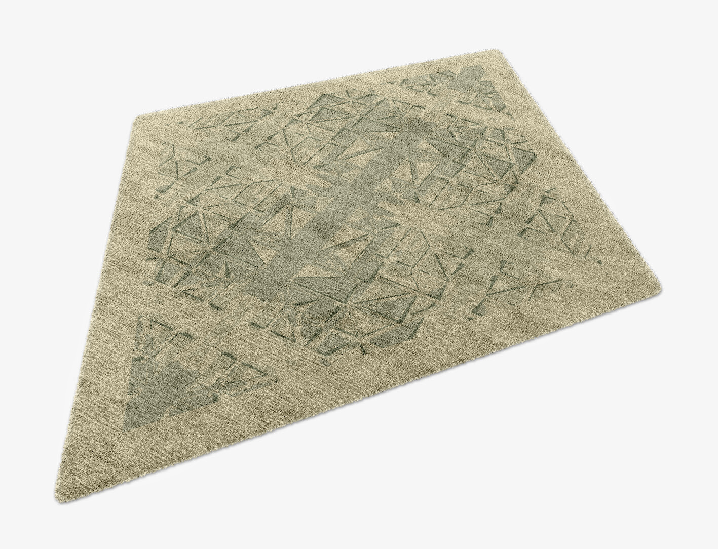 Treemaker Origami Diamond Hand Knotted Bamboo Silk Custom Rug by Rug Artisan