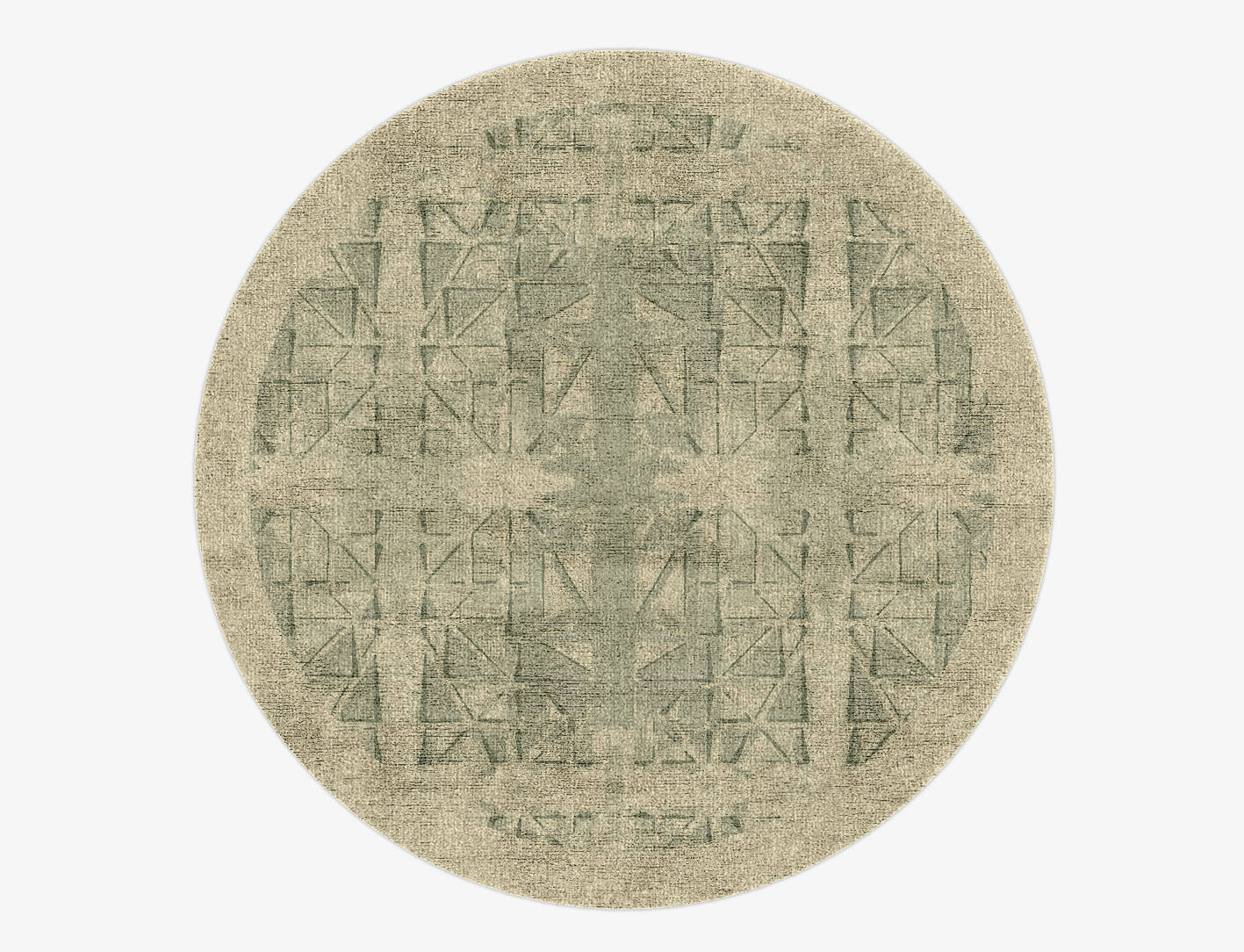 Treemaker Origami Round Hand Knotted Bamboo Silk Custom Rug by Rug Artisan