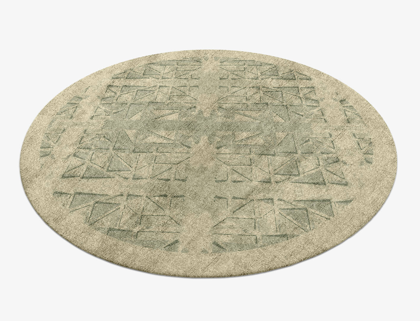 Treemaker Origami Round Hand Knotted Bamboo Silk Custom Rug by Rug Artisan