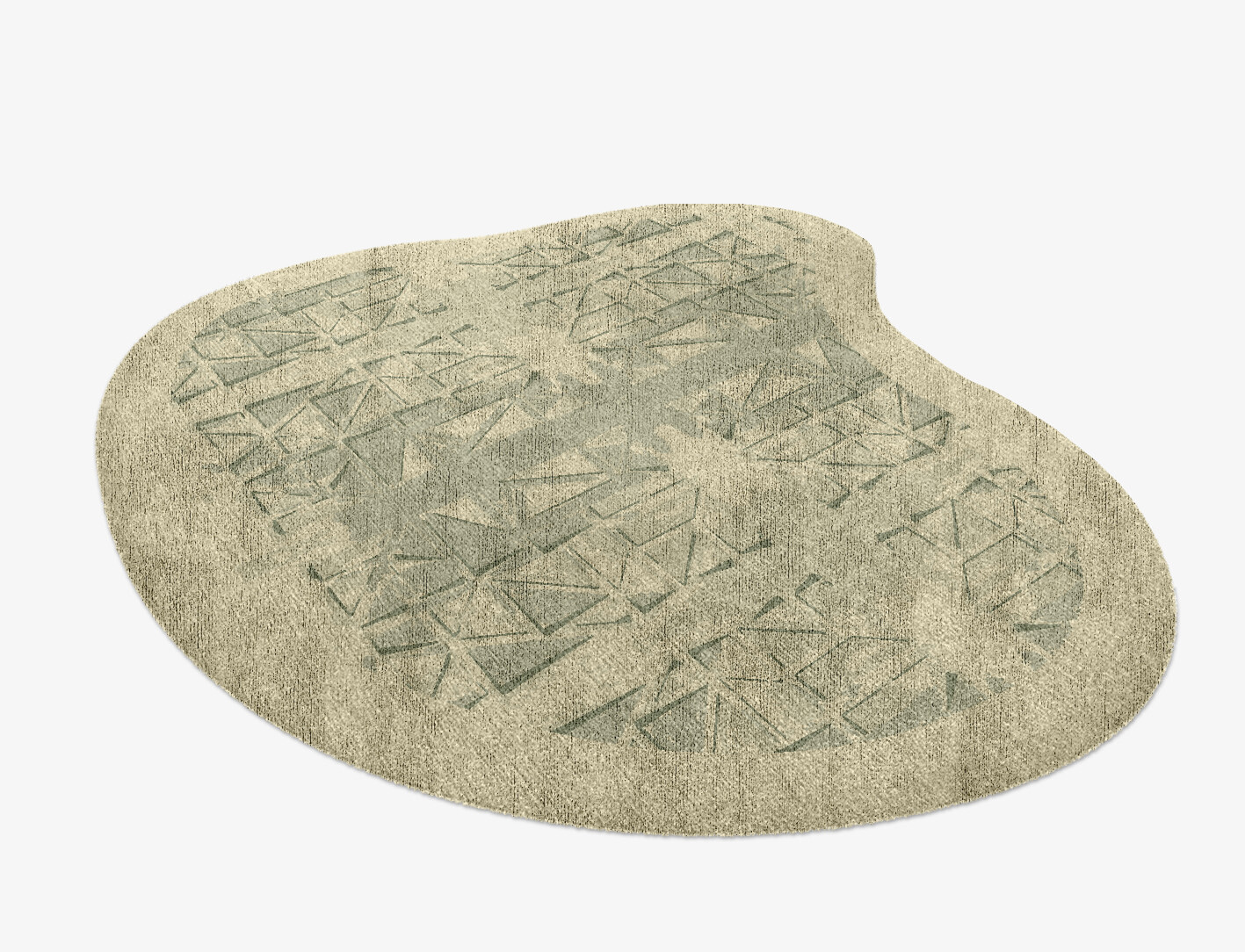 Treemaker Origami Splash Hand Knotted Bamboo Silk Custom Rug by Rug Artisan