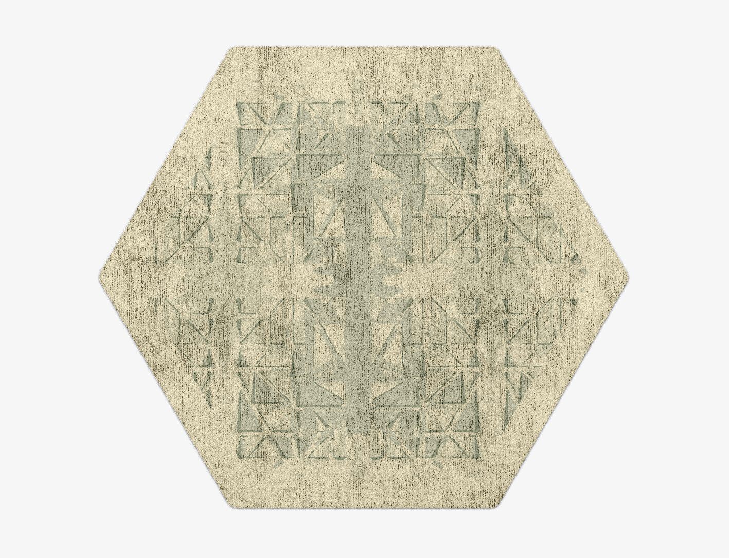 Treemaker Origami Hexagon Hand Tufted Bamboo Silk Custom Rug by Rug Artisan