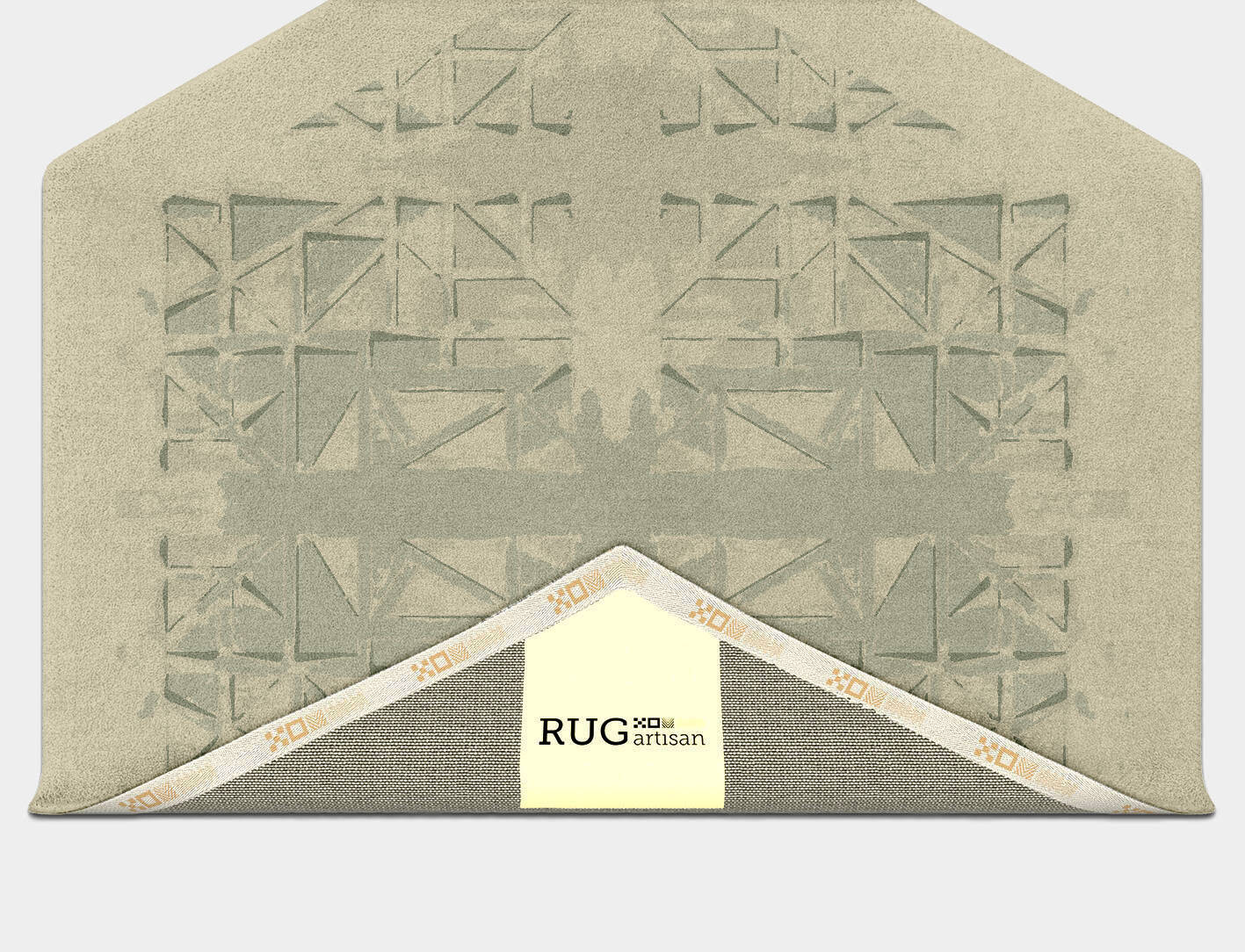 Treemaker Origami Hexagon Hand Tufted Pure Wool Custom Rug by Rug Artisan