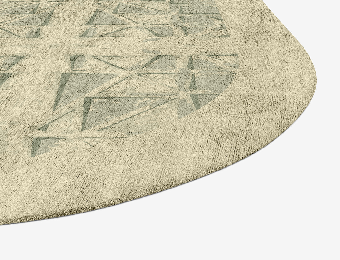 Treemaker Origami Oblong Hand Tufted Bamboo Silk Custom Rug by Rug Artisan