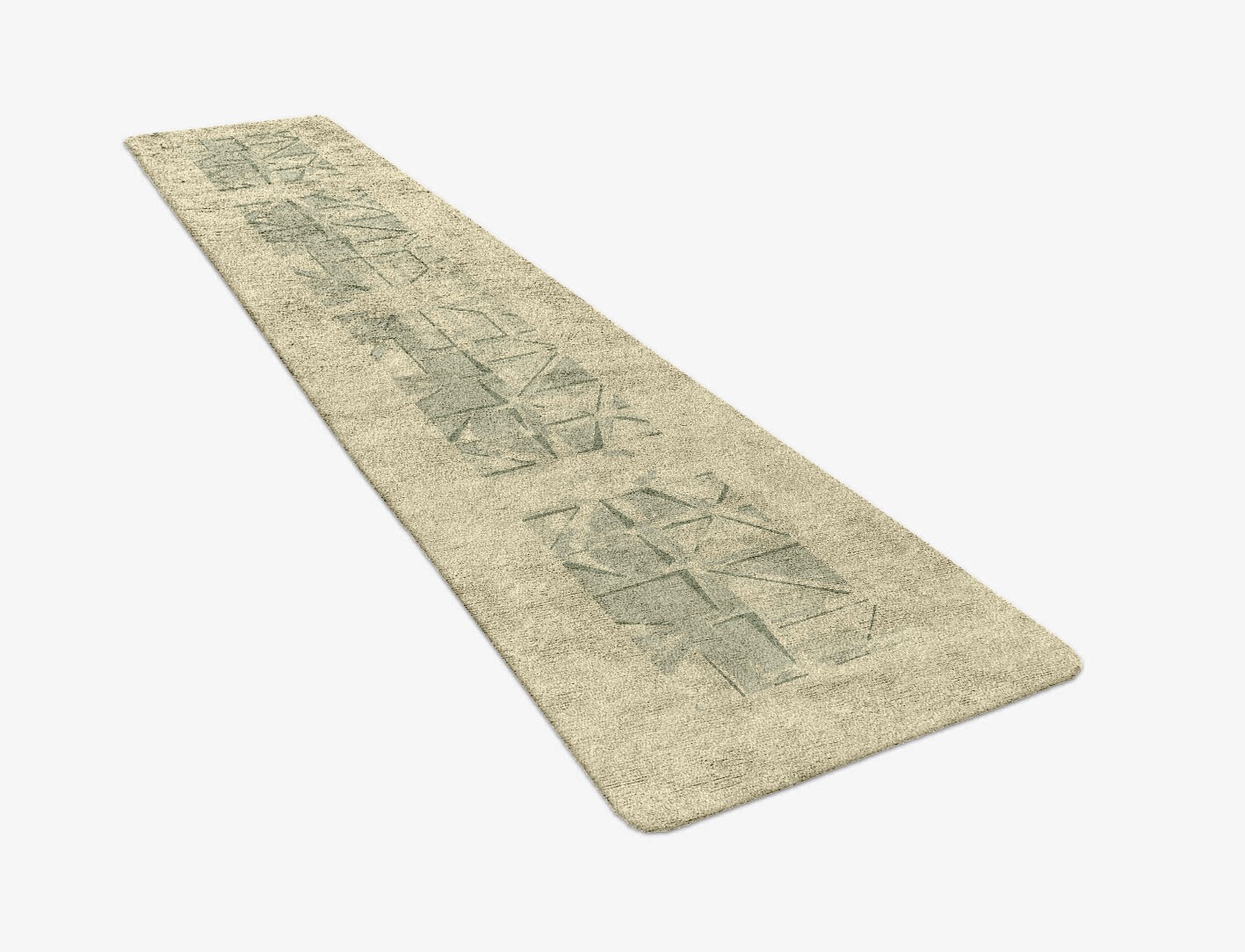 Treemaker Origami Runner Hand Tufted Bamboo Silk Custom Rug by Rug Artisan