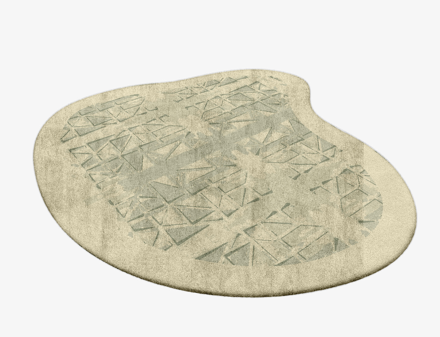 Treemaker Origami Splash Hand Tufted Bamboo Silk Custom Rug by Rug Artisan