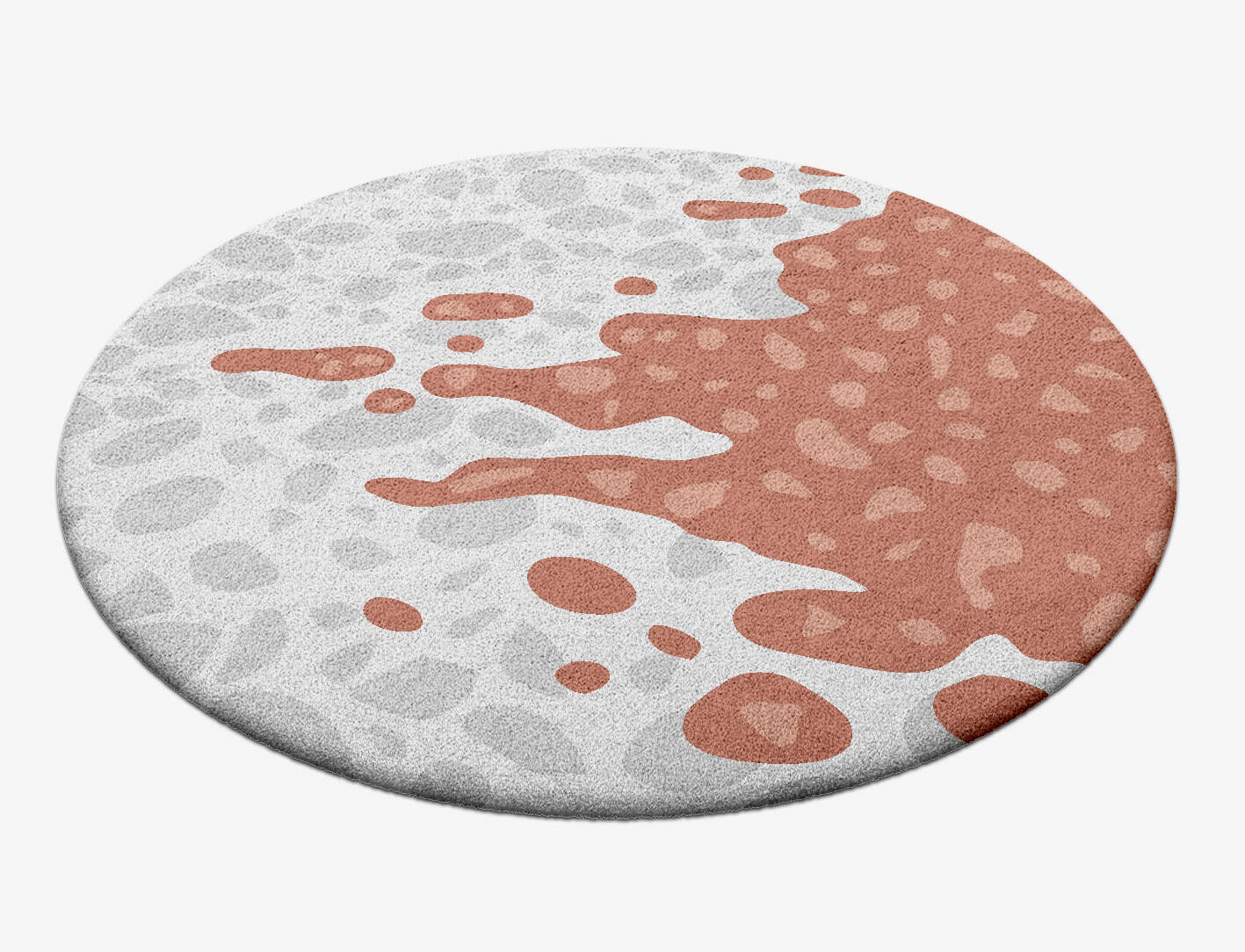 Trickle Terrazzo Play Round Hand Tufted Pure Wool Custom Rug by Rug Artisan