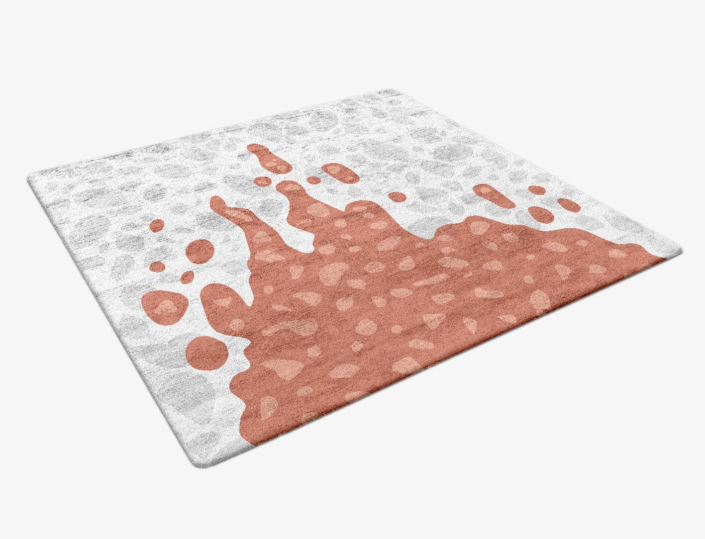Trickle Terrazzo Play Square Hand Tufted Bamboo Silk Custom Rug by Rug Artisan