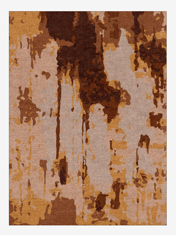 Trickles Surface Art Rectangle Hand Knotted Tibetan Wool Custom Rug by Rug Artisan