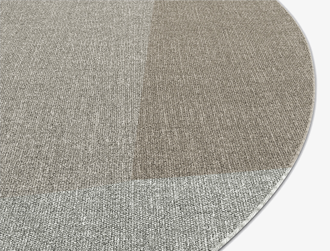 Trident Minimalist Round Flatweave New Zealand Wool Custom Rug by Rug Artisan
